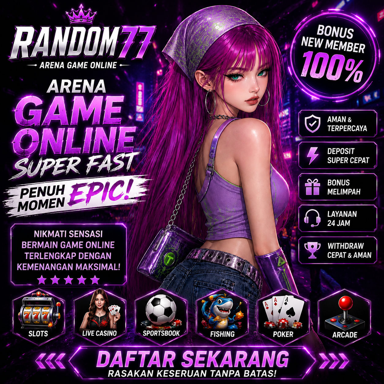 RANDOM77 | Arena Game Online Super Fast Penuh Momen Epic